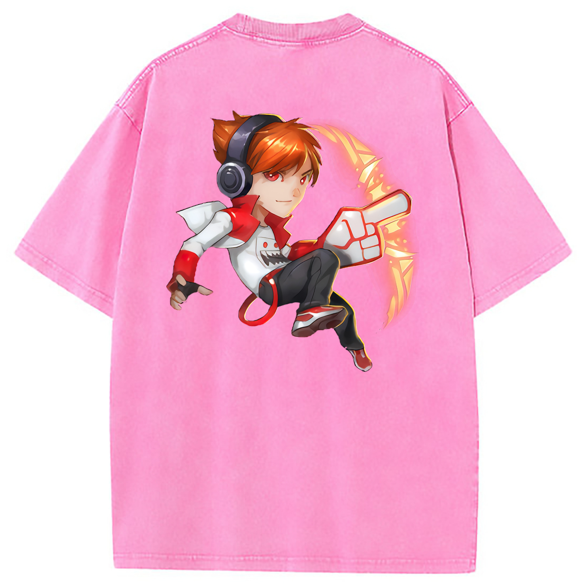 （画像用） リーグ・オブ・レジェンド League of Legends LOL 綿100% ヴィンテージ風 半袖Tシャツ（背面プリント）